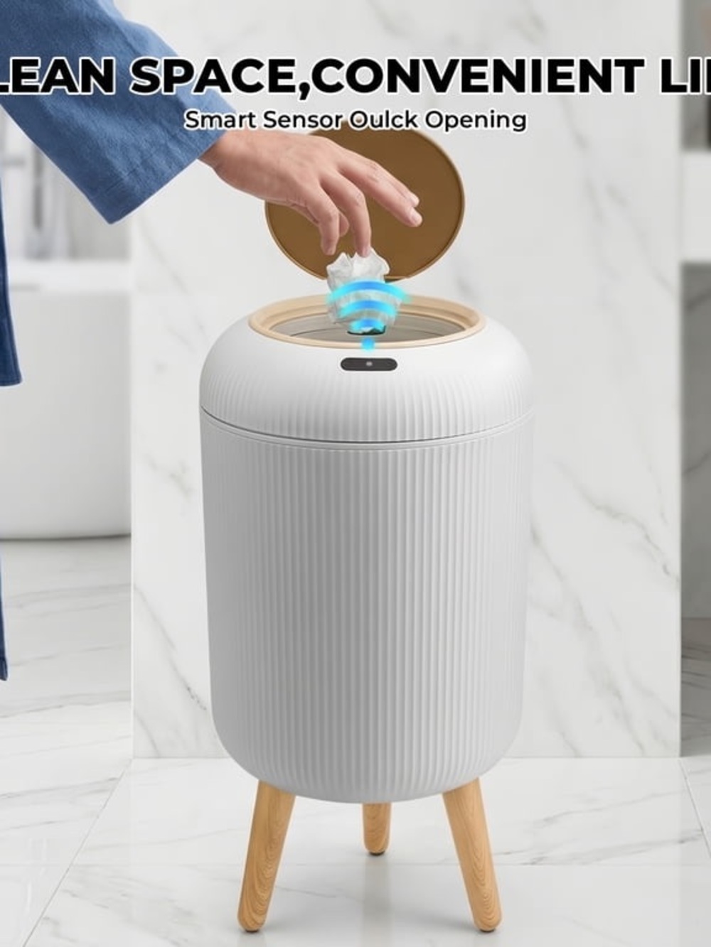 Smart Sensor Trash Can- 3.17gal Automatic Touchless Waste bin. NWT